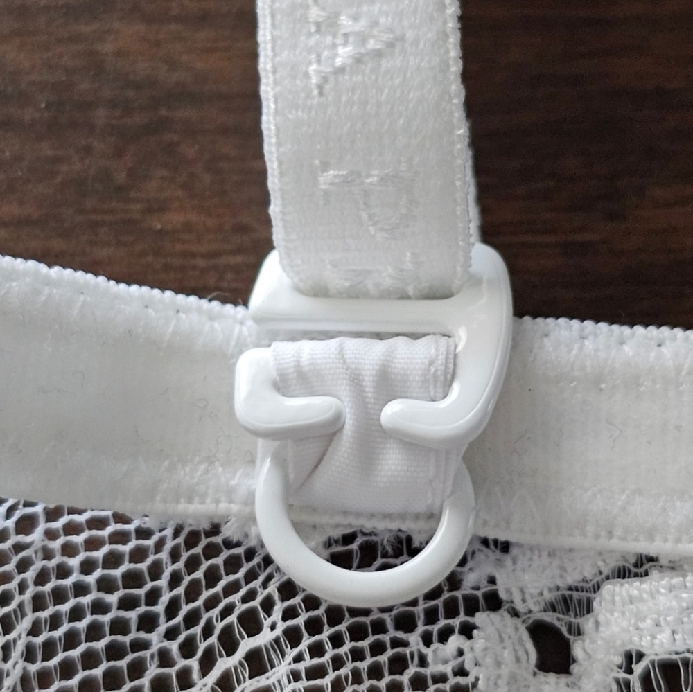 NWT La Perla White Lace Bridal Bra 34B - Picture 10 of 15